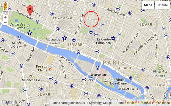 Mapa 1er arrondissement