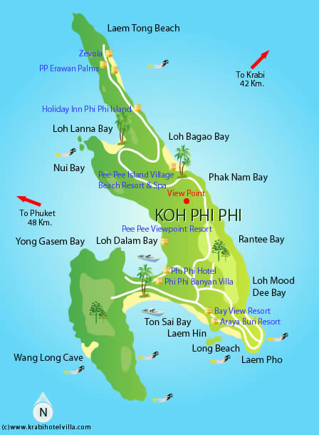 Ko Phi Phi Mapa