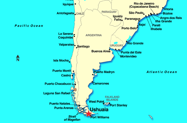 Ushuaia Mapa