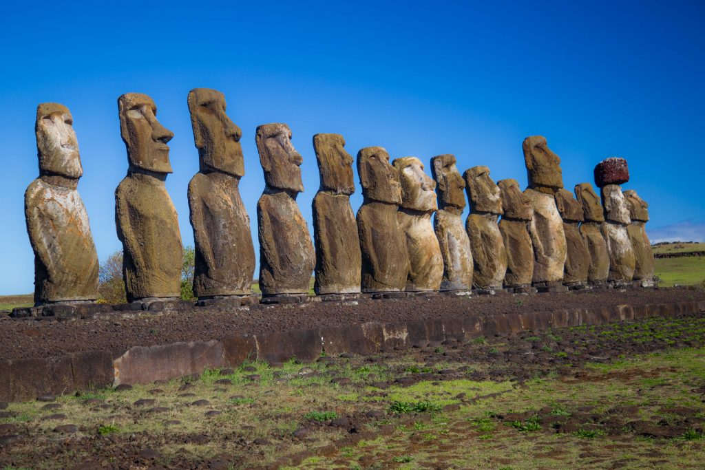 15 Moai da Ilha de Páscoa