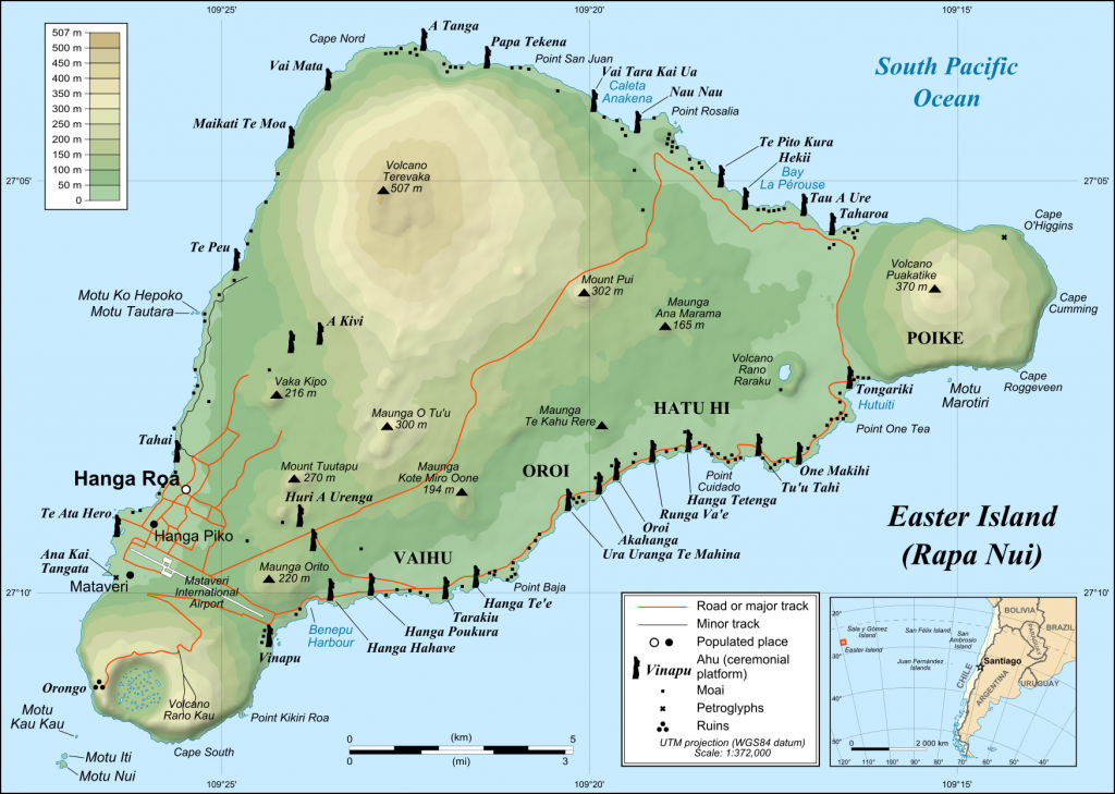 Mapa Ilha de Páscoa