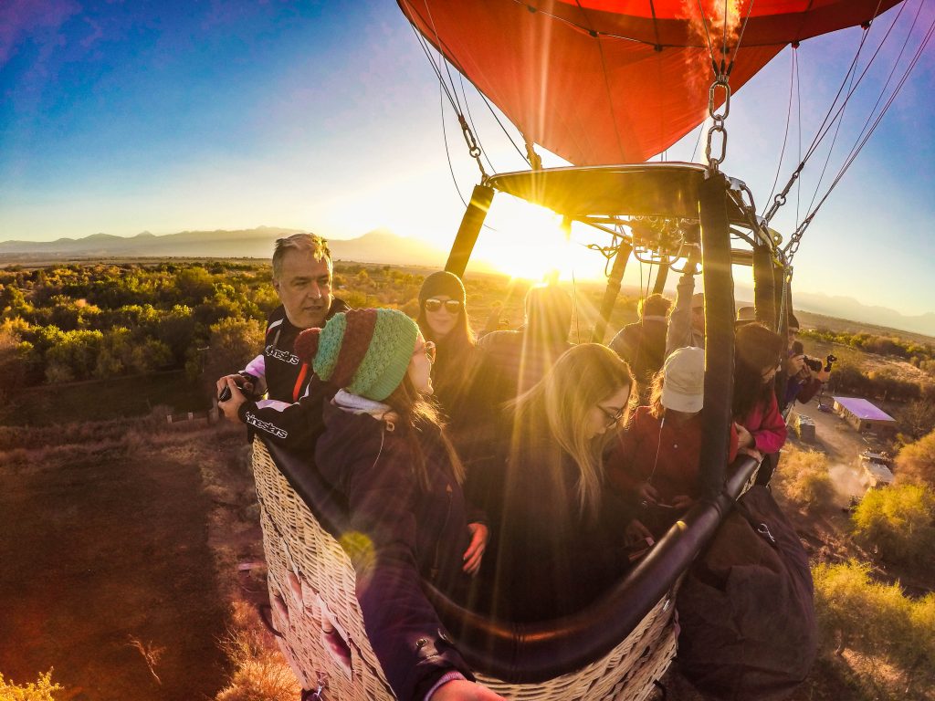 Vôo de balão no Atacama