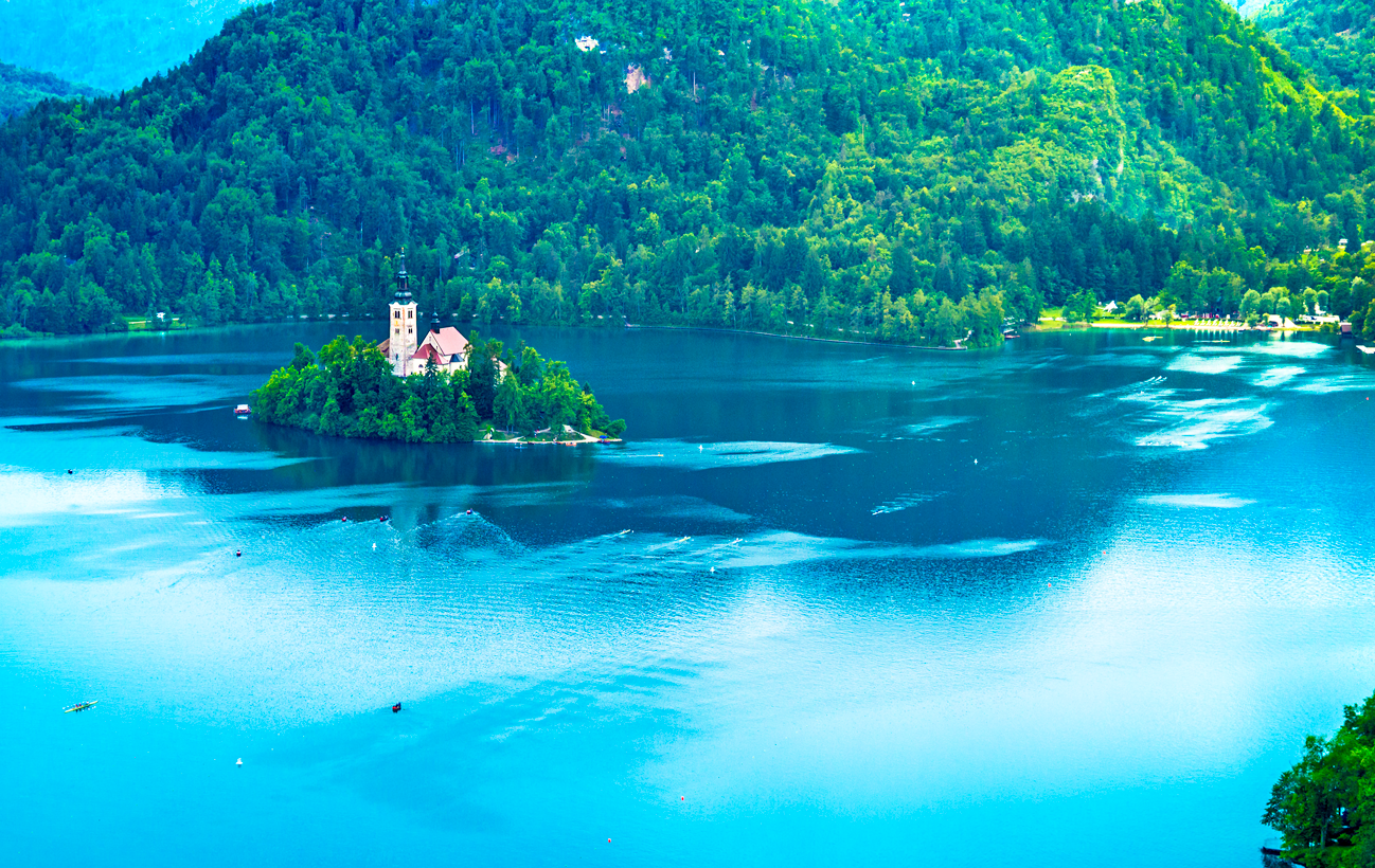 a ilha do lado de Bled