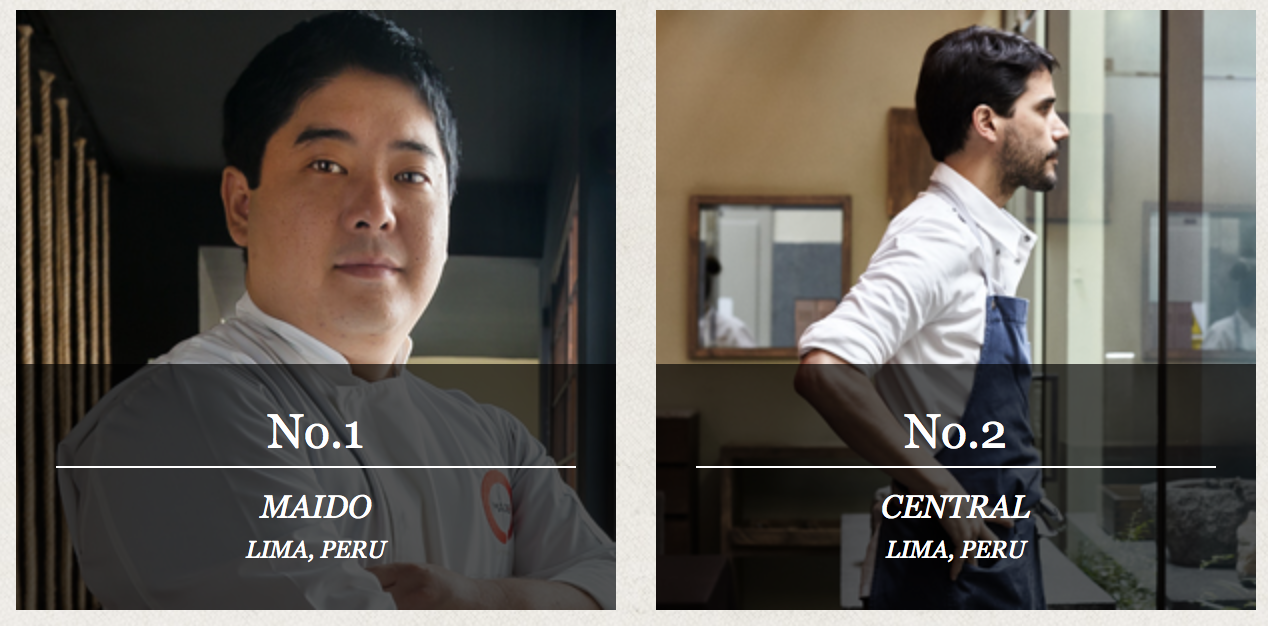 foto dos chefs dos dois melhores restaurantes em lima