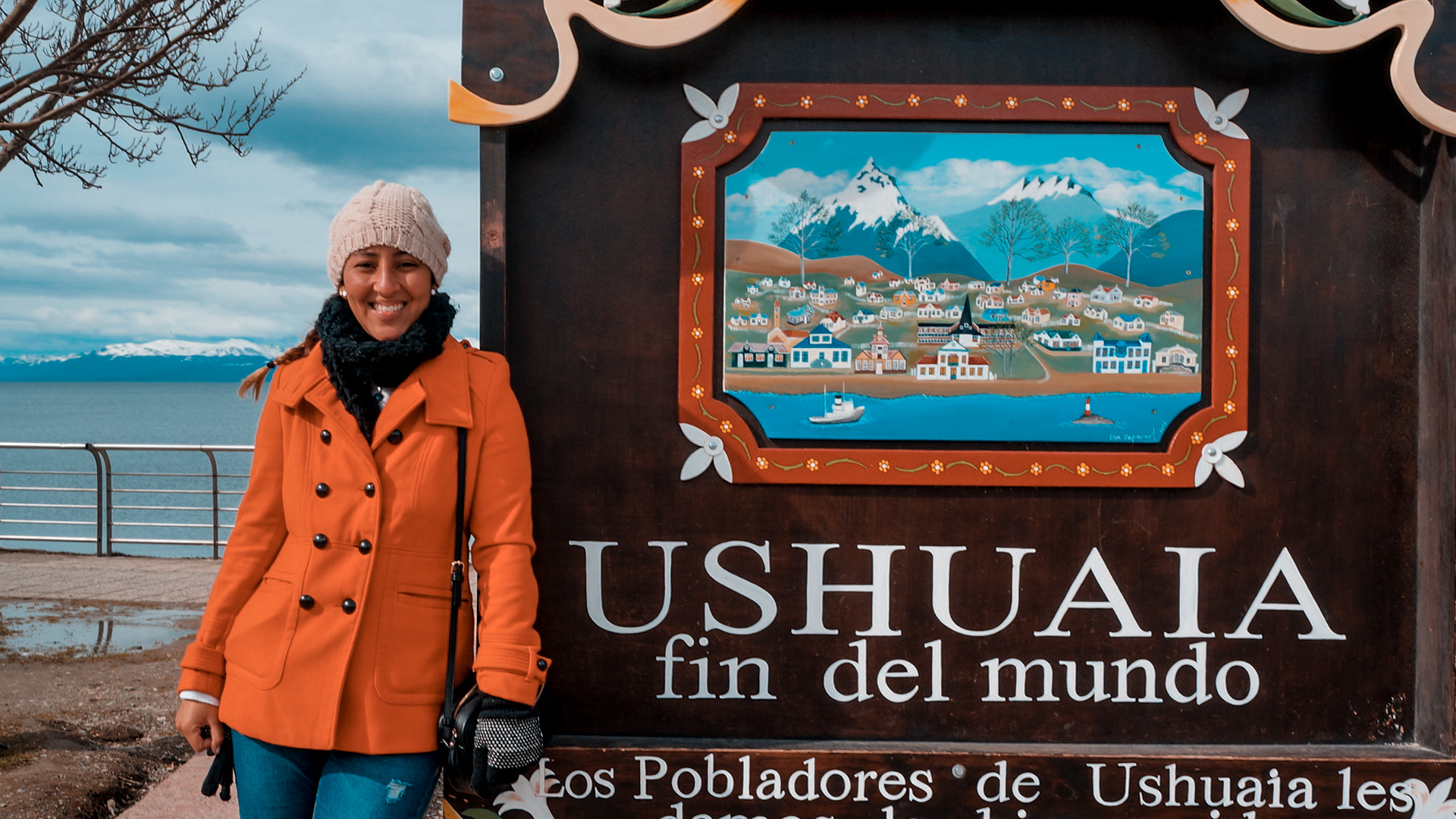placa do fim do mundo em Ushuaia