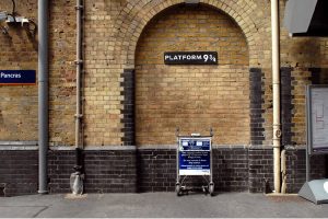 Foto da plataforma 3/4 (Harry Potter) em Londres