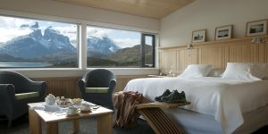 quarto do hotel explora em torres del Paine