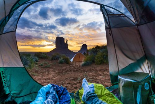 Camping no Monument Valley