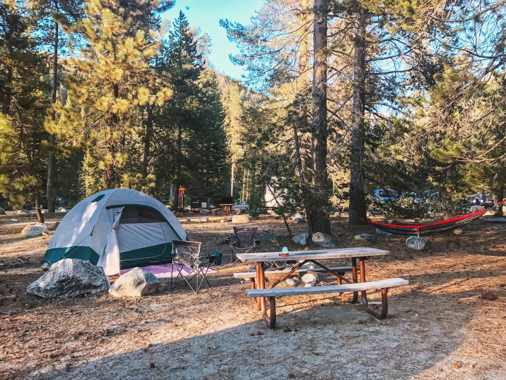 Camping em Sequoia, California