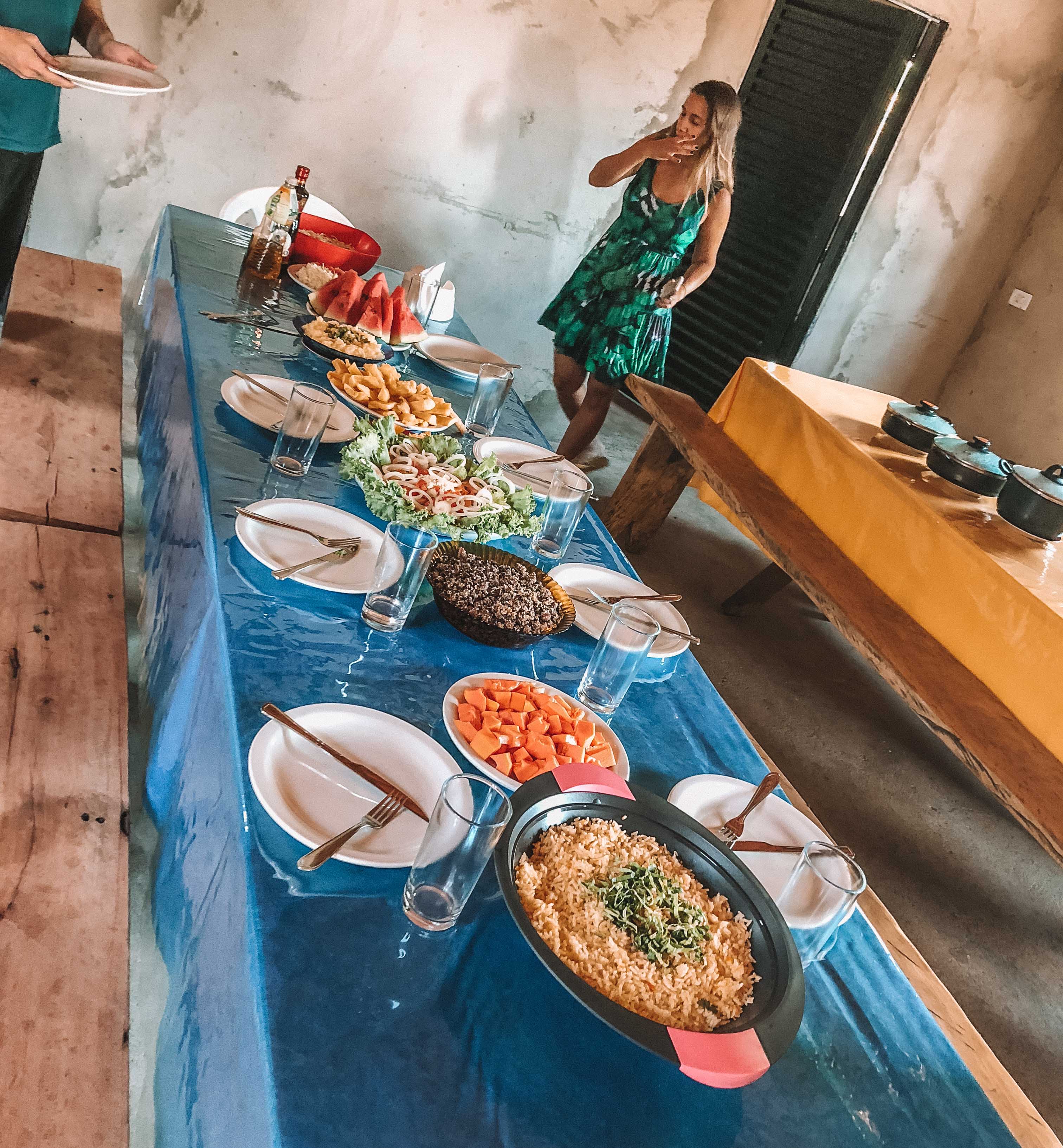 refeição no Jalapão