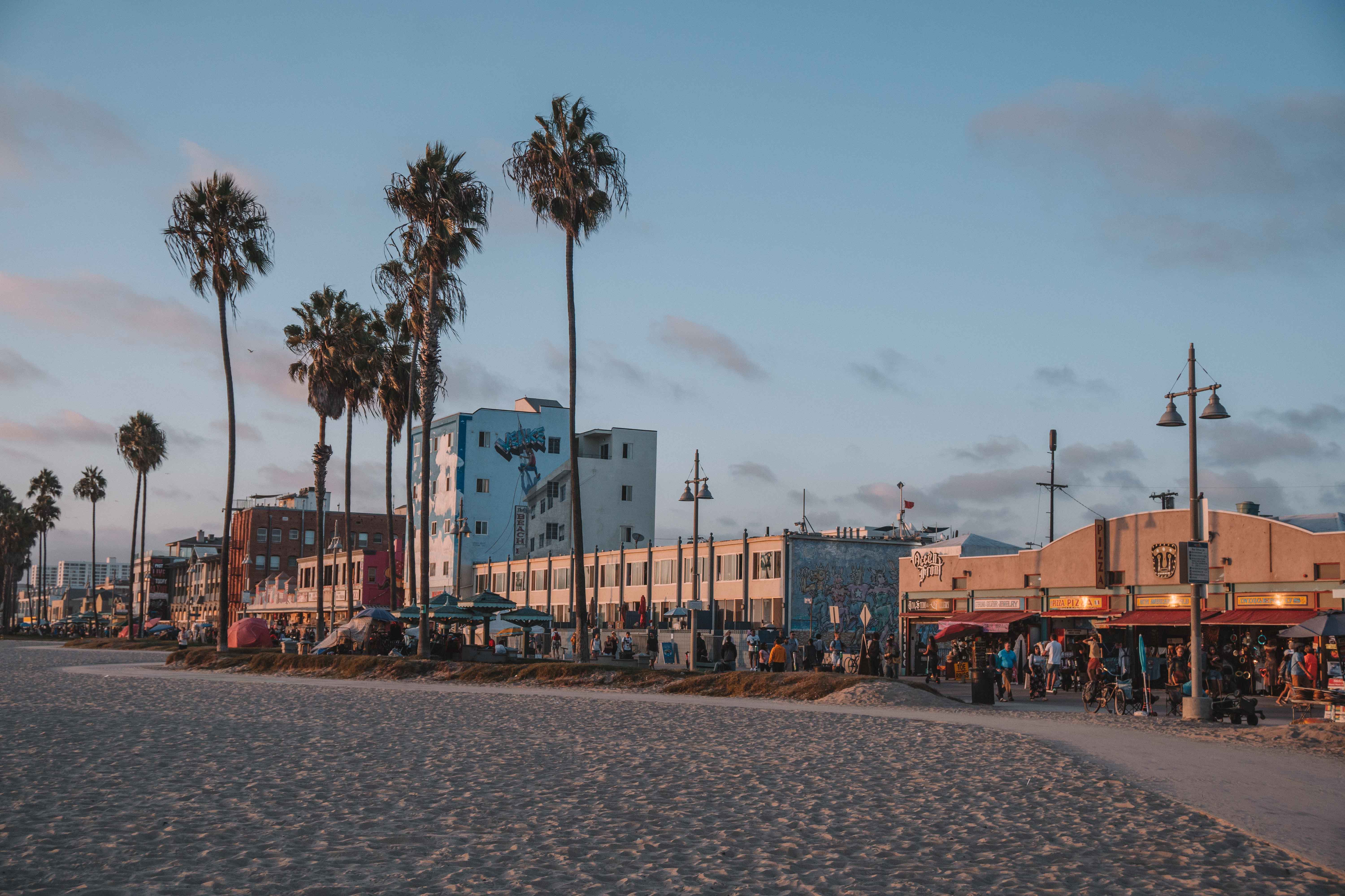 Boardwalk de Venice, em Los Angeles
