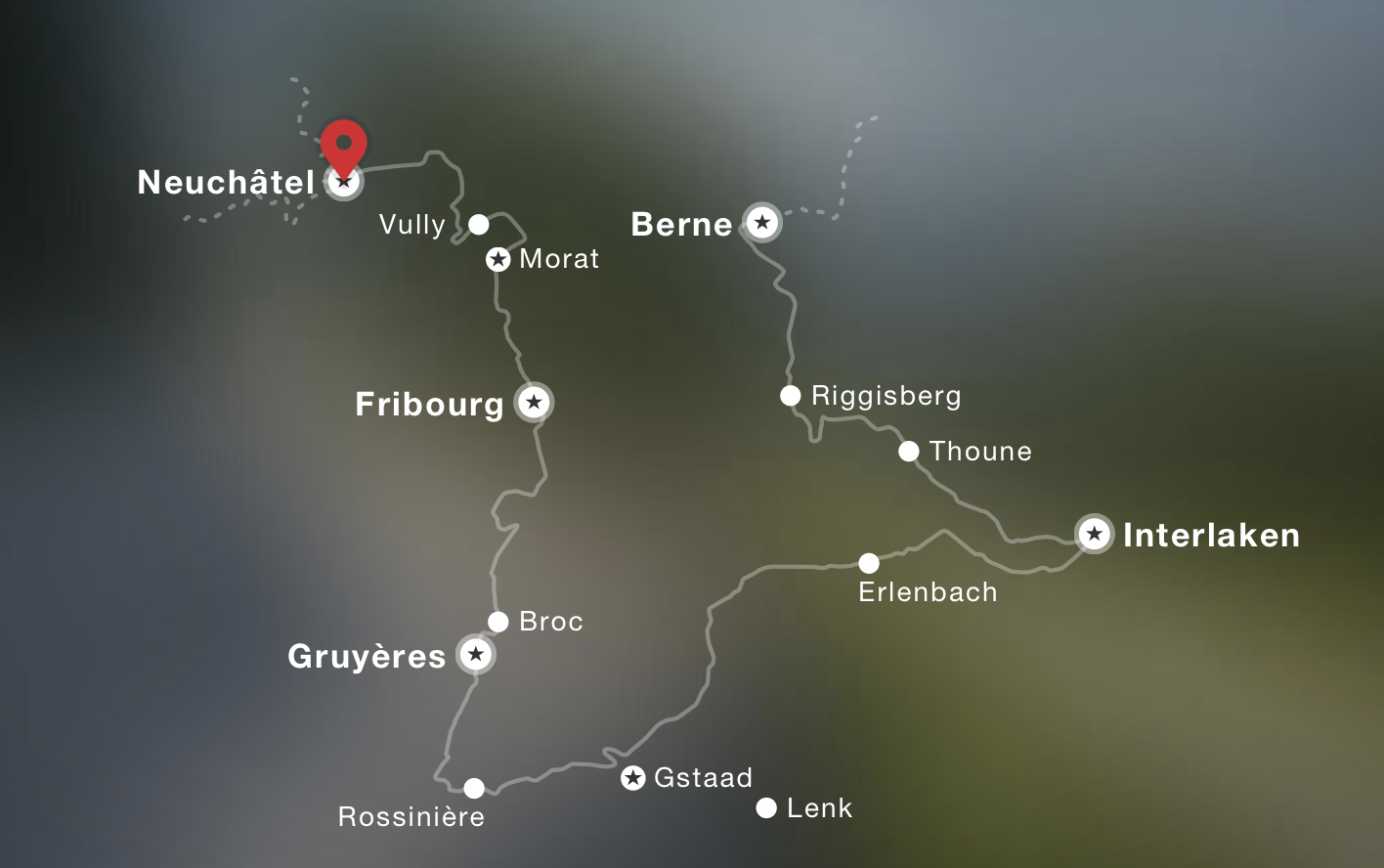 Grand Tour de Suisse rota por Fribourg