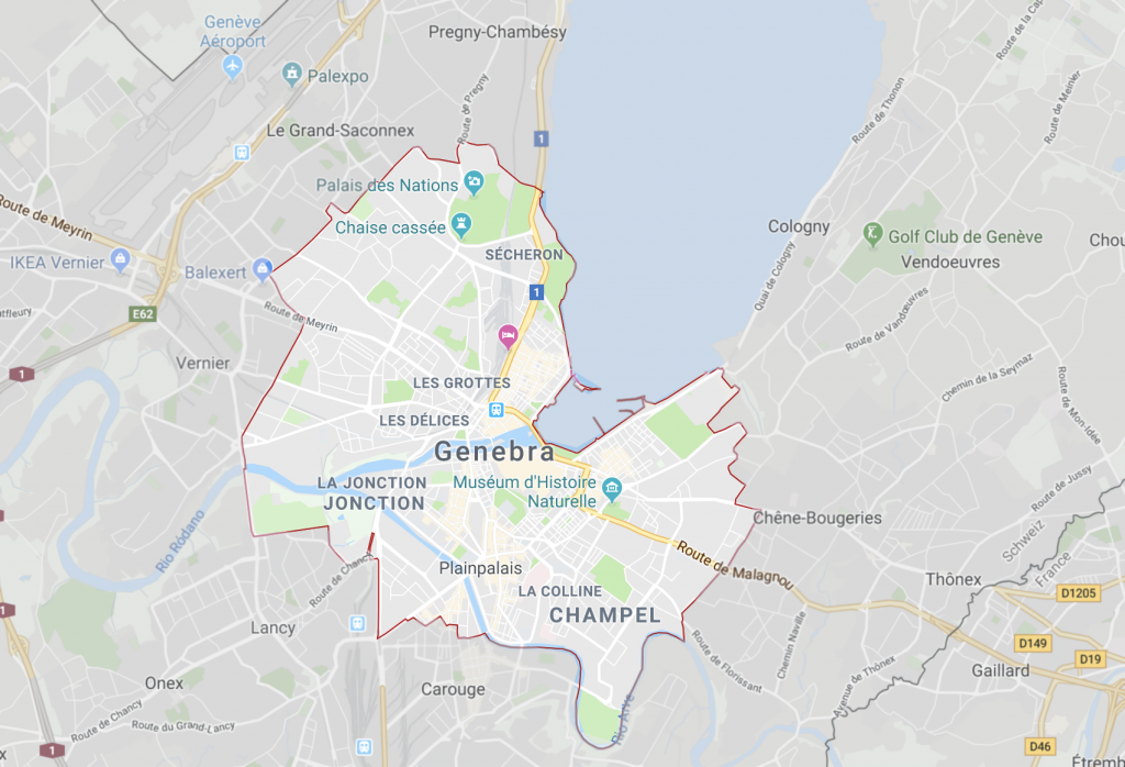 mapa genebra