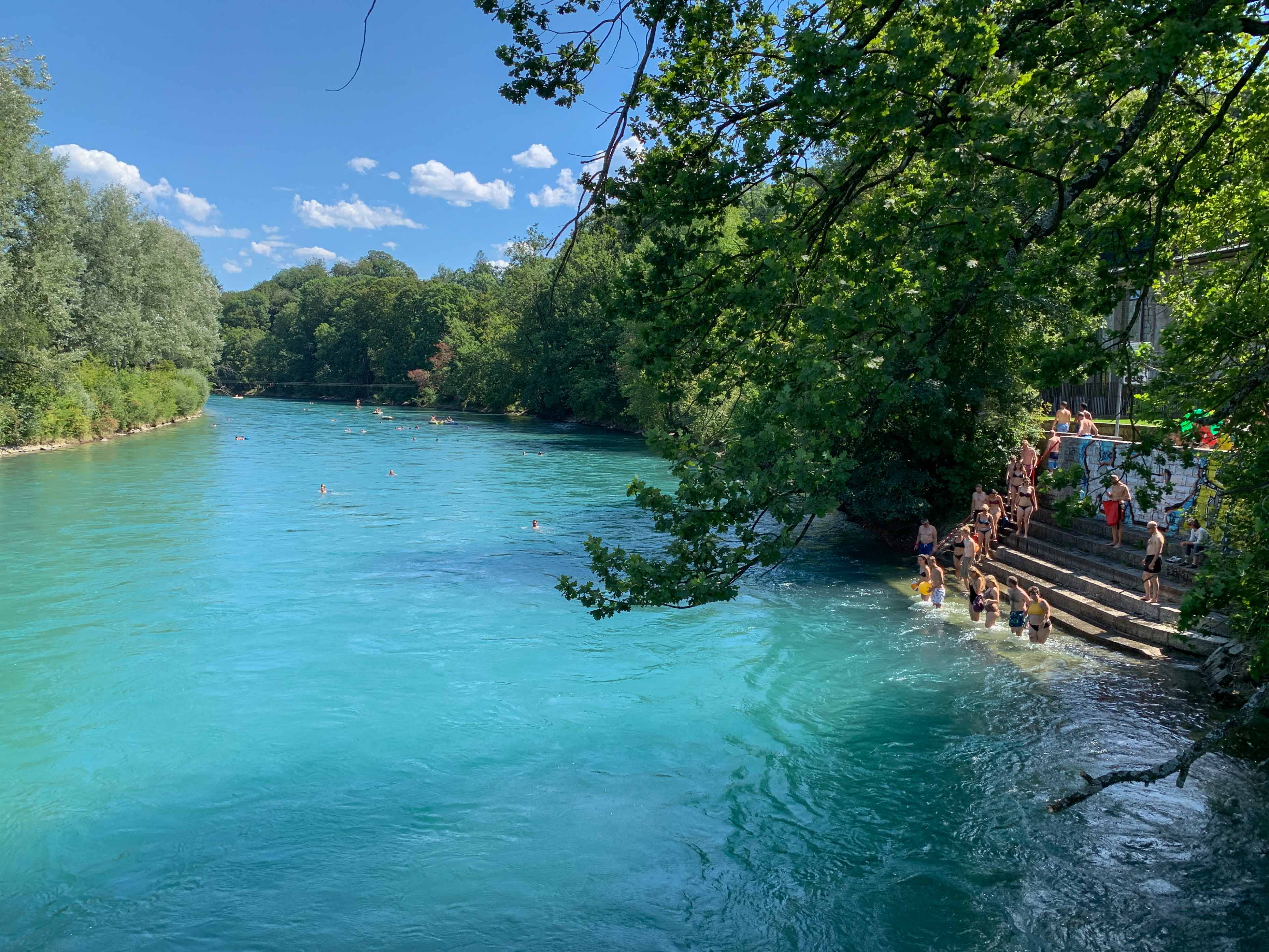 O que fazer em Berna - nadar no rio
